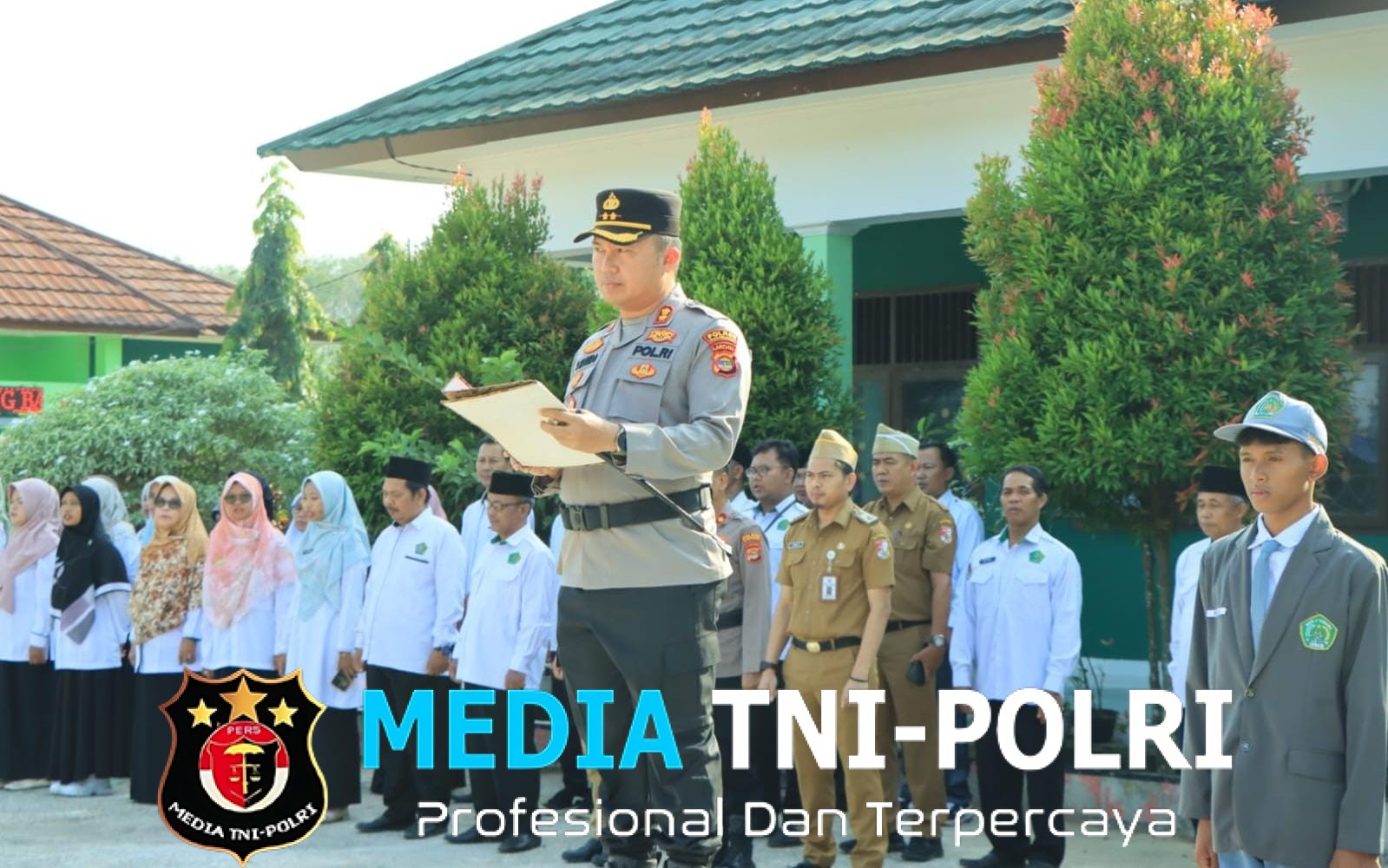 Muspida Road to School  Kapolres Tulang Bawang Barat Berikan Himbauan Di MAN 1 Tulang Bawang Tengah