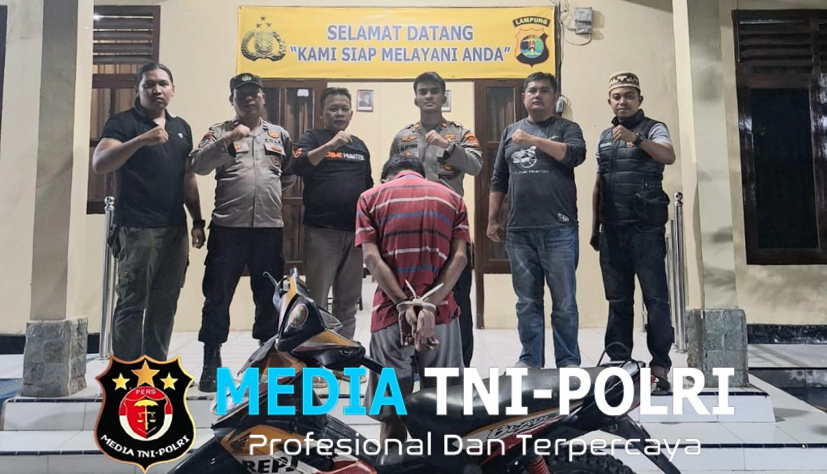 Polsek Pugung Dibantu Warga Tangkap Pelaku Curanmor