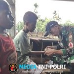 Satgas Yonif 131/Brajasakti Hadirkan Sentuhan Sehat di Perbatasan Papua