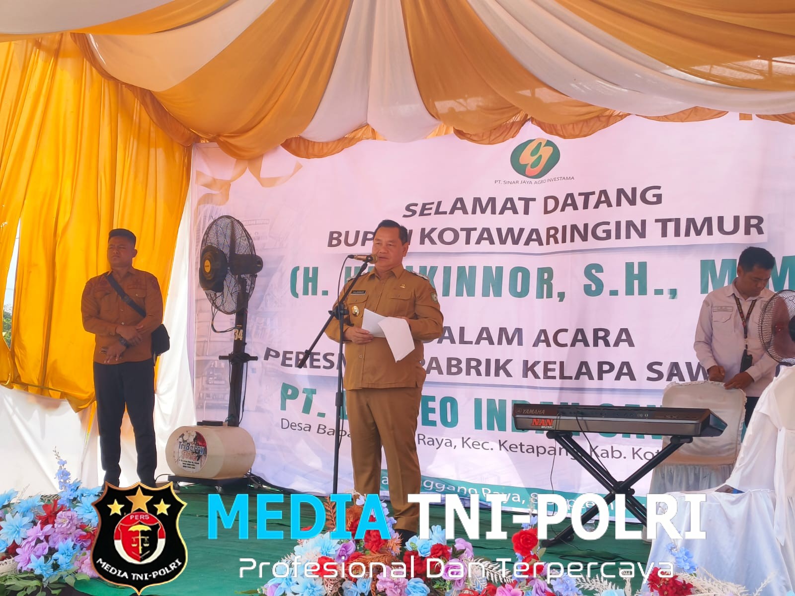 Bupati Kotim Resmikan Pabrik Pengolahan Kelapa Sawit PT Borneo Indah Sawitindo di Bapanggang