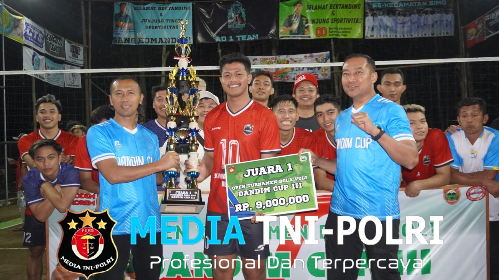 Final Dandim Cup 2025 Pecah! Ribuan Penonton Histeris, Eka Mandiri Jaya Raih Juara 1