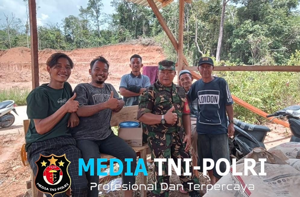 Pagi Yang Mendung ini, Wujudkan Keakraban, Babinsa Komsos dengan Warga Binaan