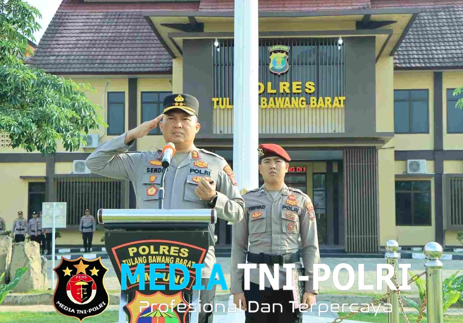 Kapolres Tulang Bawang Barat Pimpin Upacara Haornas Ke-42 Tahun 2025