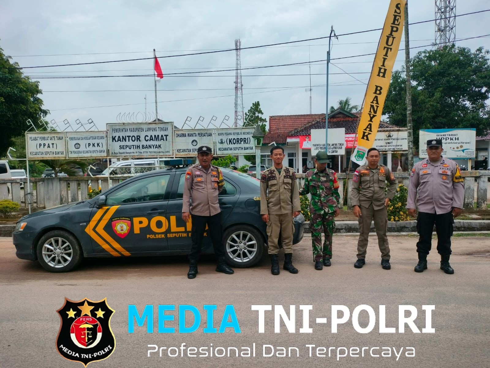Wujudkan Kamtibmas Aman Kondusif, Polsek Seputih Banyak Gelar Patroli 3 Pilar di Titik Strategis