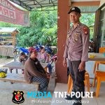 Polsek Kuala Behe Patroli Sambangi Warga, Cegah Gangguan Kamtibmas
