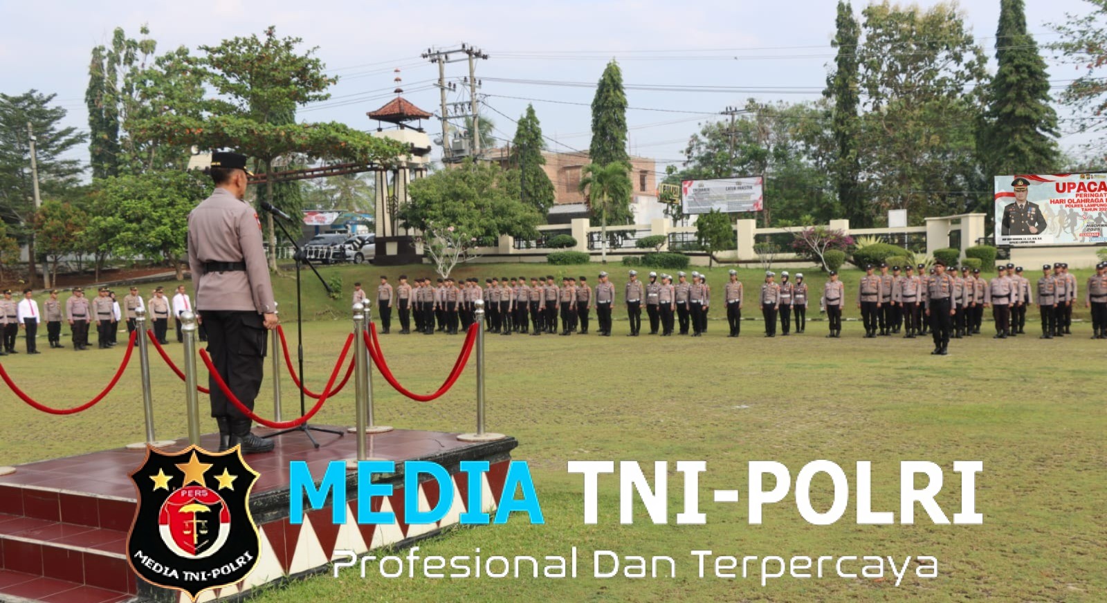 Polres Lampung Utara Gelar Upacara Peringatan Hari Olahraga Nasional ke -42 tahun 2025