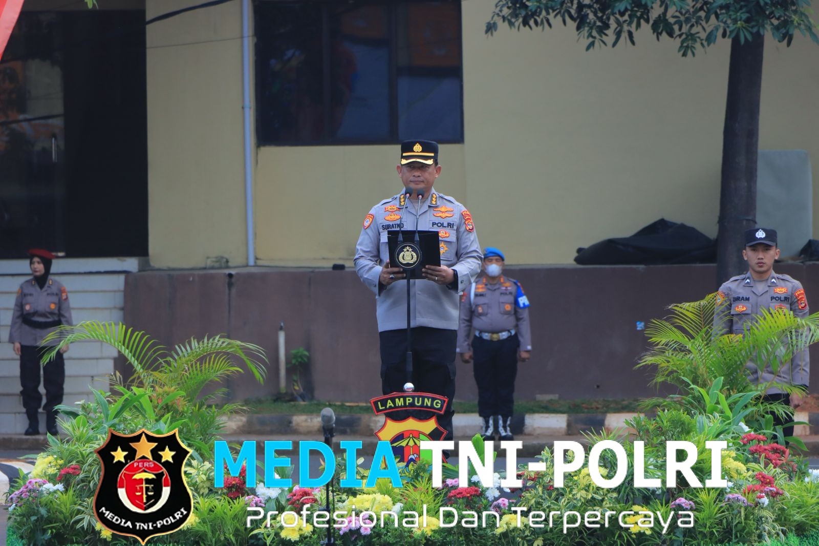 Polda Lampung Gelar Upacara Peringatan Hari Olahraga Nasional KE-42 Tahun 2025