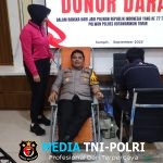 Polres Kotim Selenggarakan Donor Darah dalam Rangka HUT Polwan ke-77
