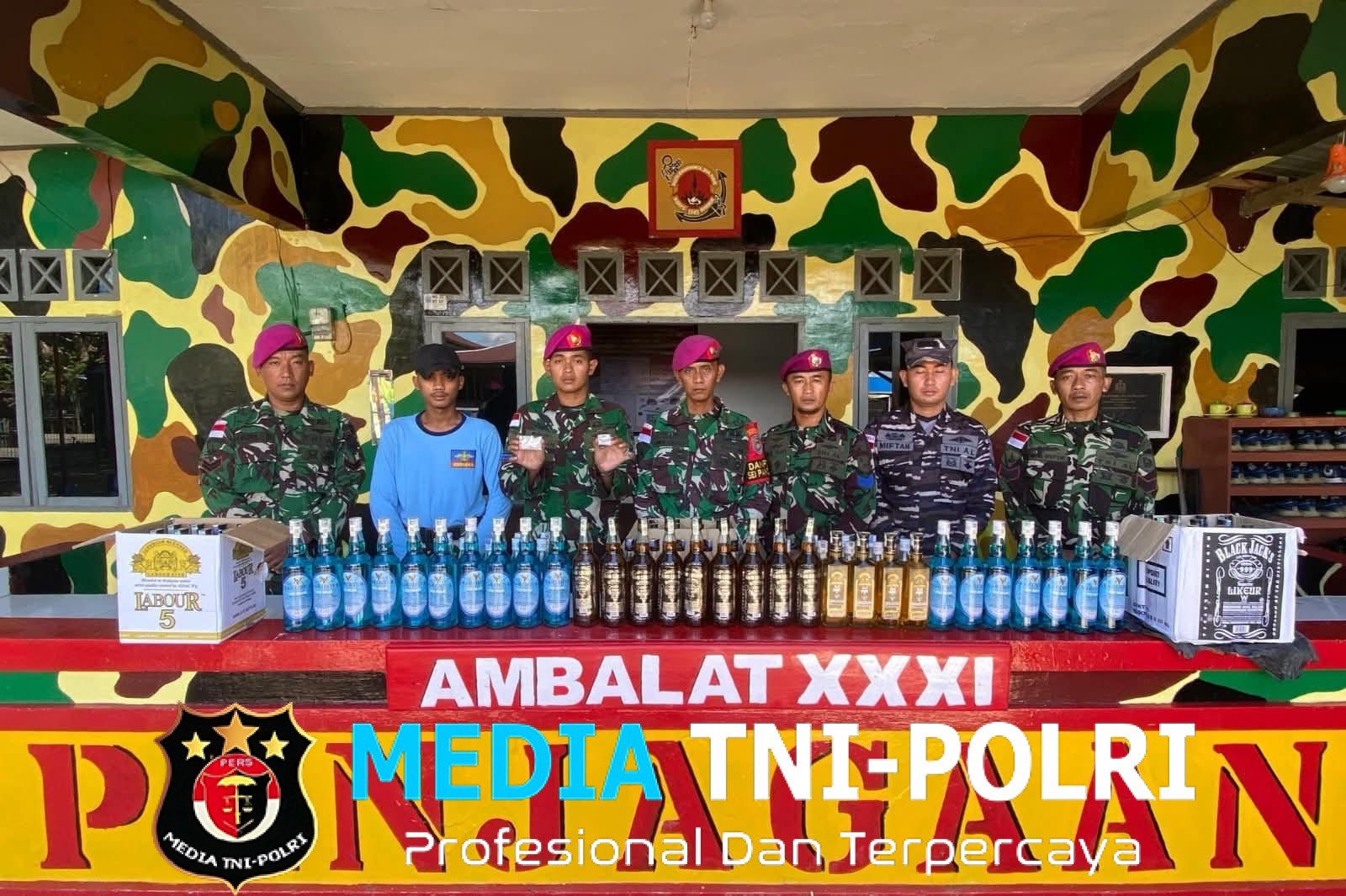 Sinergitas Satgas Gabungan TNI AL dan BNN, Berhasil Gagalkan Penyelundupan Narkotika dan Minuman Keras Perbatasan Indonesia–Malaysia