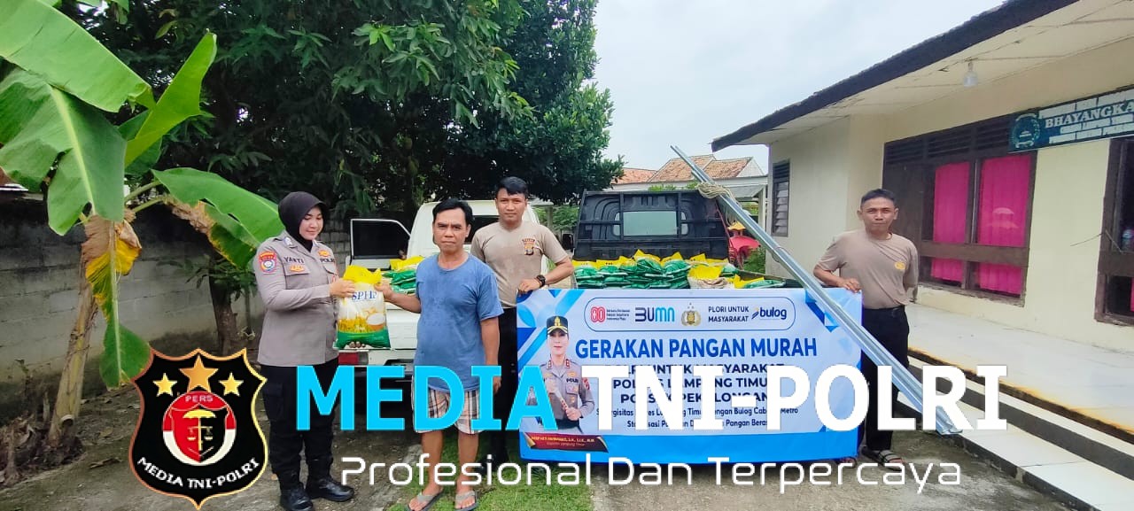 Polsek Pekalongan Gelar Gerakan Pangan Murah, Distribusikan Dua Ton Beras