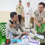 Sambut HUT ke-70 Lalu Lintas Bhayangkara, Polres Mesuji Menggelar Bhakti Sosial Donor Darah