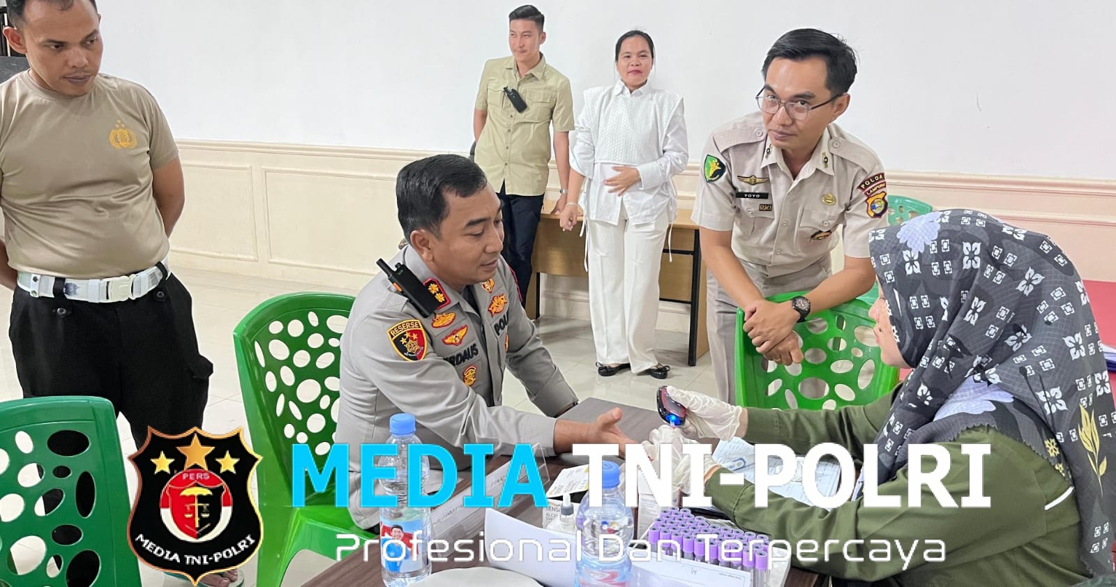 Sambut HUT ke-70 Lalu Lintas Bhayangkara, Polres Mesuji Menggelar Bhakti Sosial Donor Darah