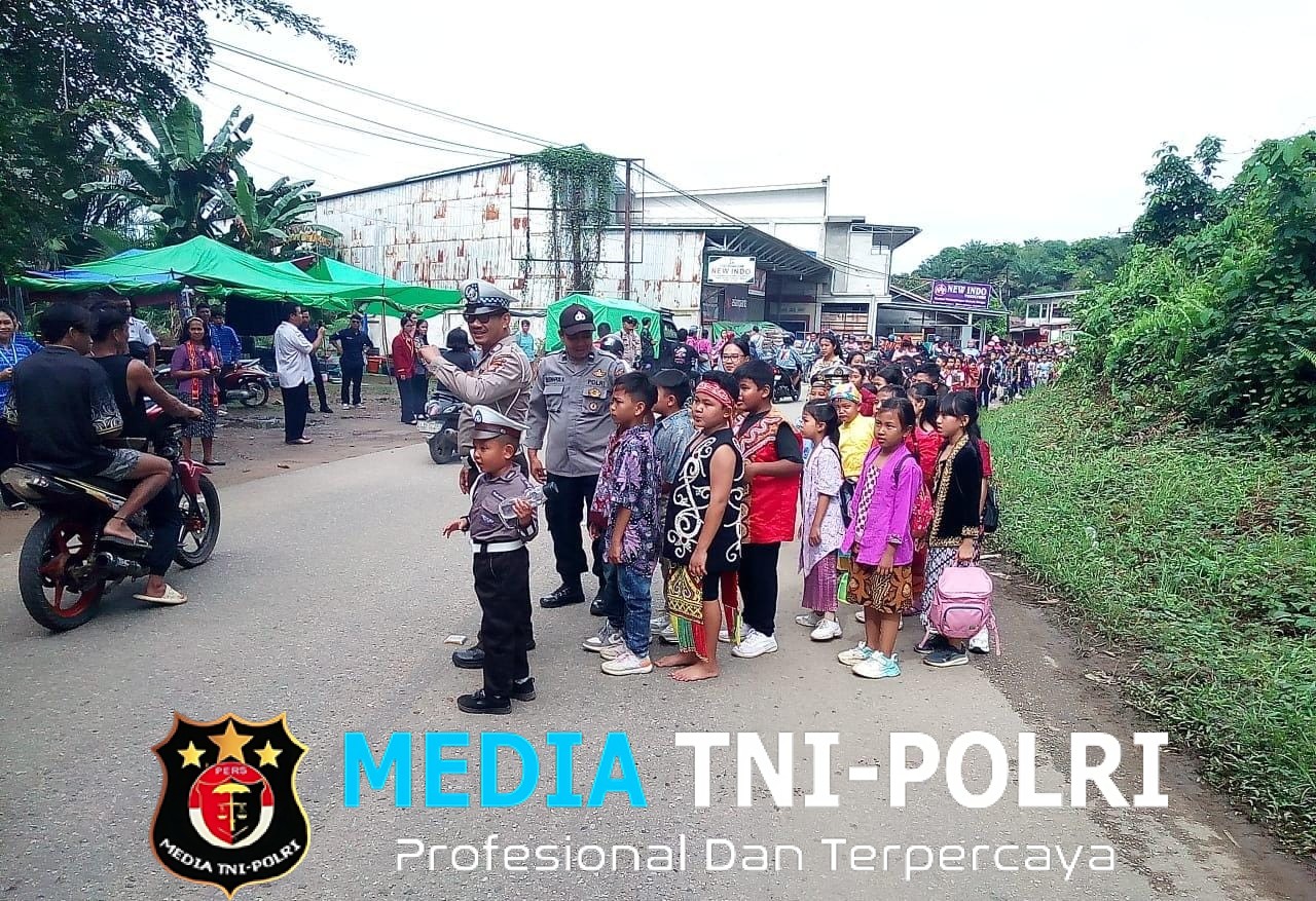 Puluhan Pelajar Ikuti Pembukaan BKSN di Pahauman, Polsek Sengah Temila Turun Amankan Kegiatan