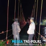 Antisipasi Banjir, Polsek Semaka Tinjau Debit Air Sungai Tulung Asahan