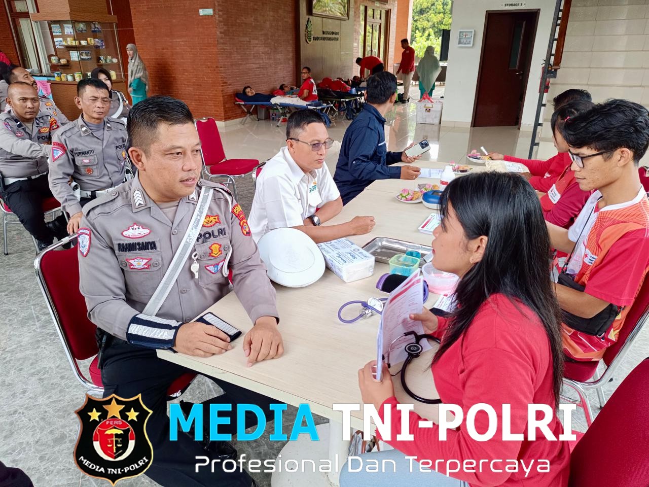 Setetes Darah, Sejuta Harapan Polres Lampung Tengah Gelar Donor Darah Peringati Hari Lalu Lintas Bhayangkara ke-70