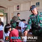 Pos Fayit Satgas Yonif 123/Rajawali Gelar Imunisasi Massal Bersama Distrik dan Puskes Fayit di Distrik Fayit, Kabupaten Asmat