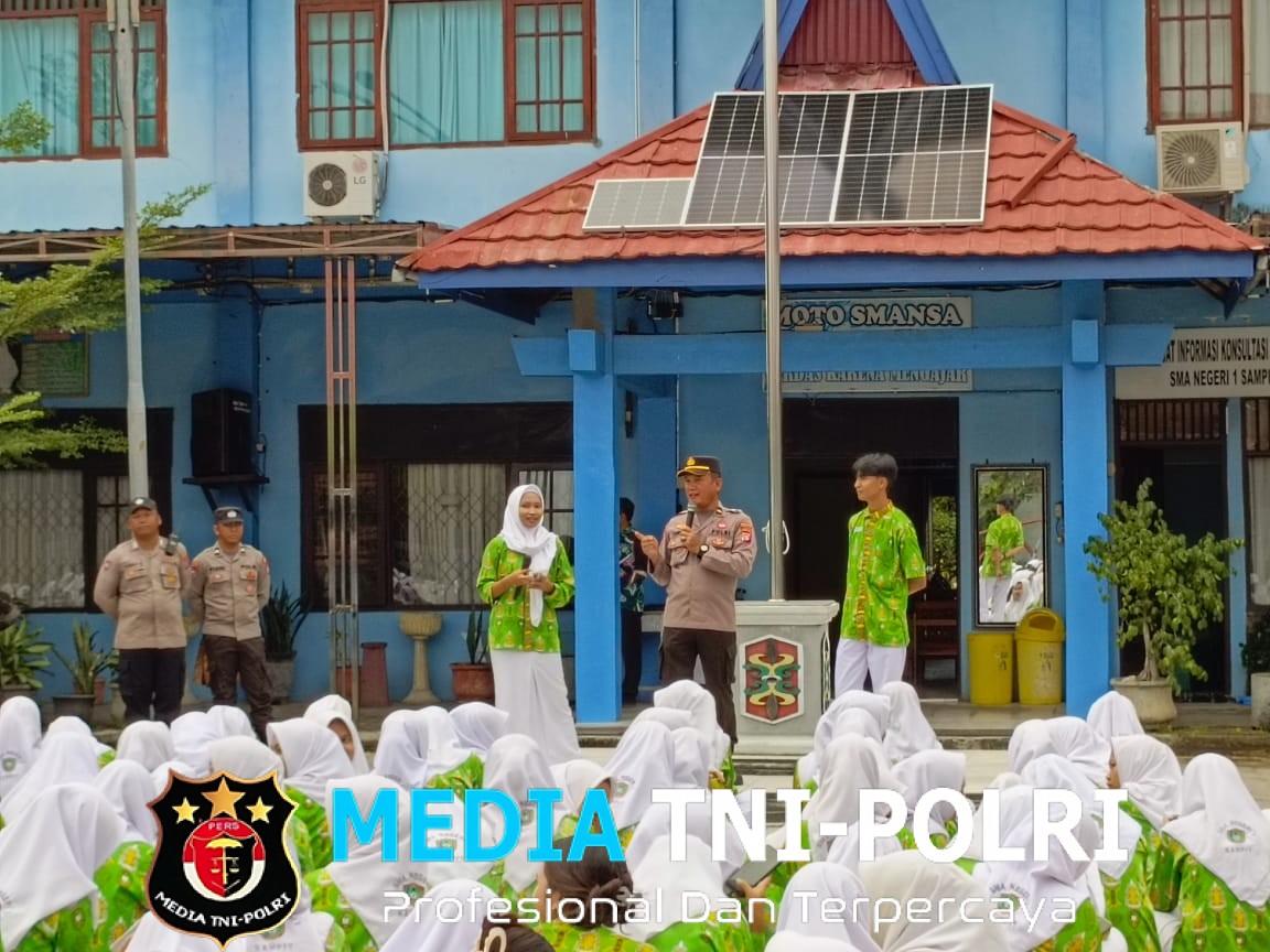Satbinmas Polres Kotim Gelar Sosialisasi Bintibsos di SMAN 1 Sampit