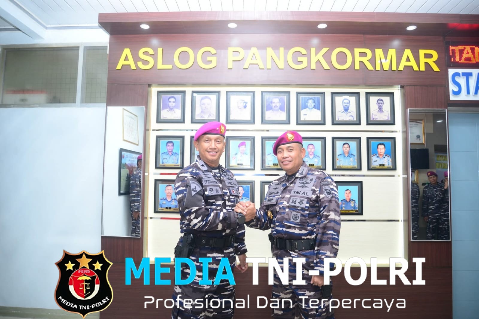 Kolonel Marinir Imron Safei Resmi Dikukuhkan Menjadi Waaslog Pangkormar Pertama