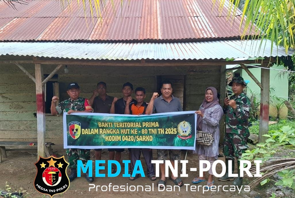 Bakti Teritorial Prima Dalam Rangka HUT ke – 80 TNI Tahun 2025, Kodim 0420/Sarko
