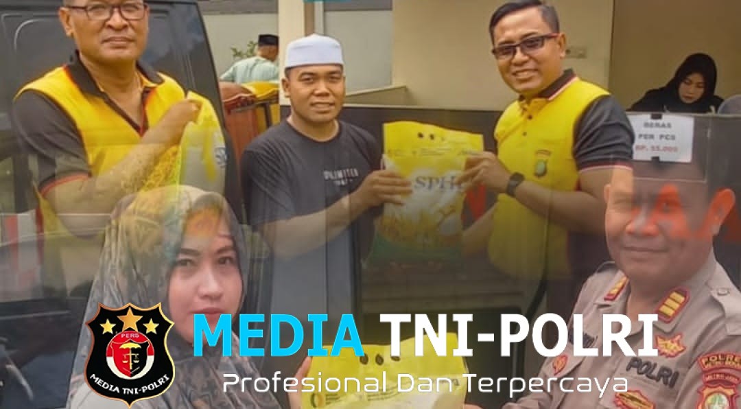 Polsek Cikarang Selatan Gelar Gerakan Pangan Murah, Sediakan 5 Ton Beras untuk Warga