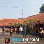 Babinsa Koramil Kemusu Latih Siswa SD Klewor I Tata Cara Pengibaran Bendera Merah Putih