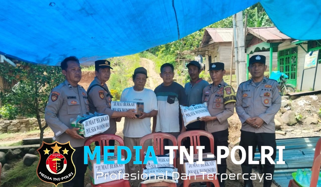 Respon Cepat Polsek Wonosobo Sambangi Warga Sanggi Unggak Meninggal di Perjalanan yang Videonya Viral di Tandu