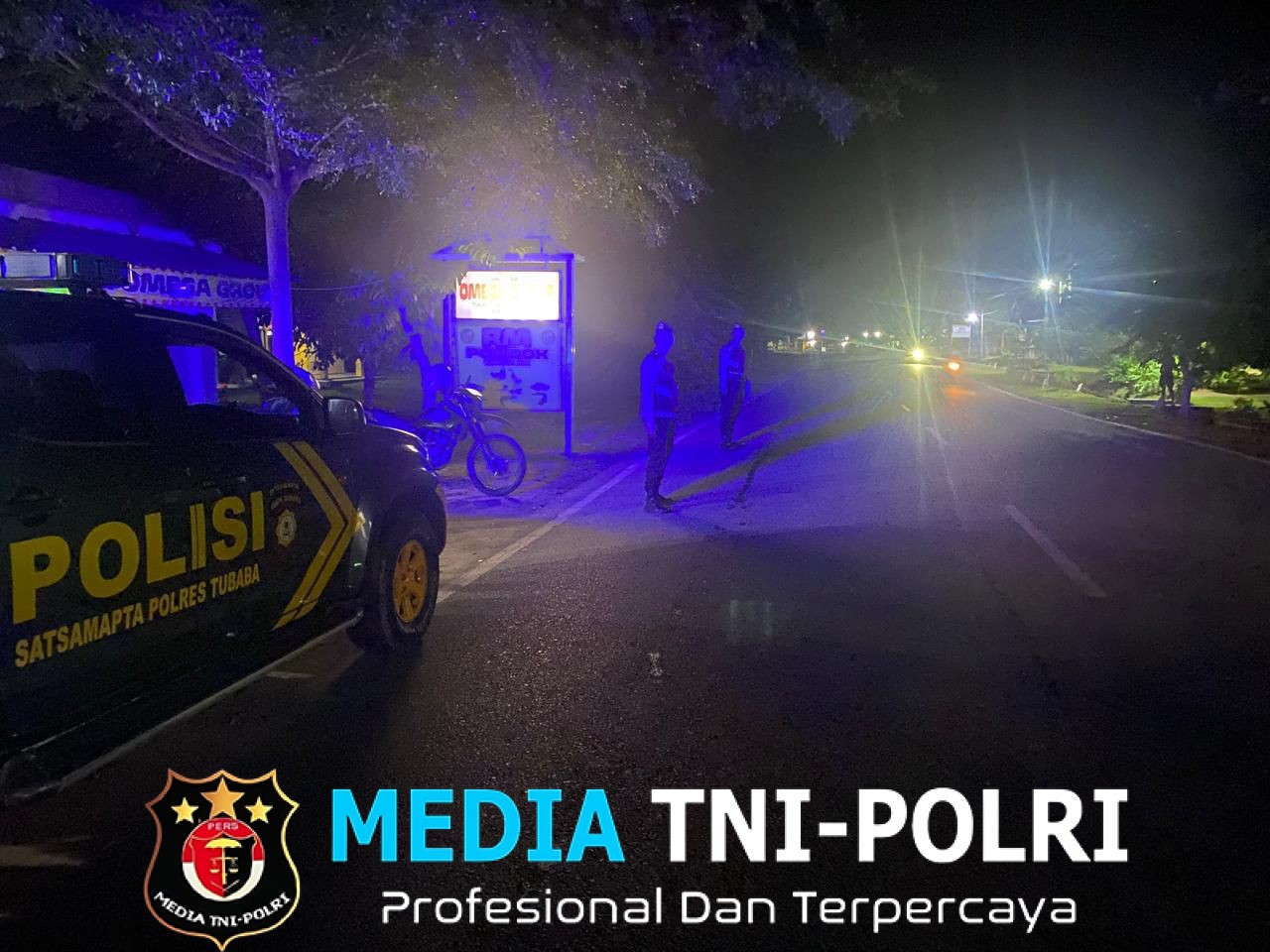 Sat Samapta Polres Tulang Bawang Barat Laksanakan Patroli Malam Hari Antisipasi Gangguan Kamtibmas dan Tindak Pidana