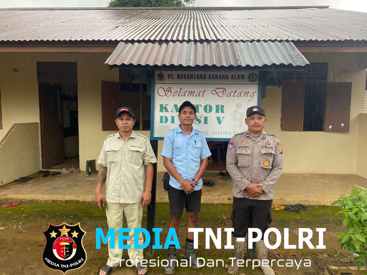 Jalin Sinergi Kanit Binmas Polsek Meranti Sambangi Satpam Dan Asisten PT NSA untuk Koordinasi Kamtibmas