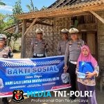 Sambut Hari Lalu Lintas Bhayangkara ke-70, Satlantas Polres Lampung Tengah Salurkan Bansos untuk Warga Membutuhkan