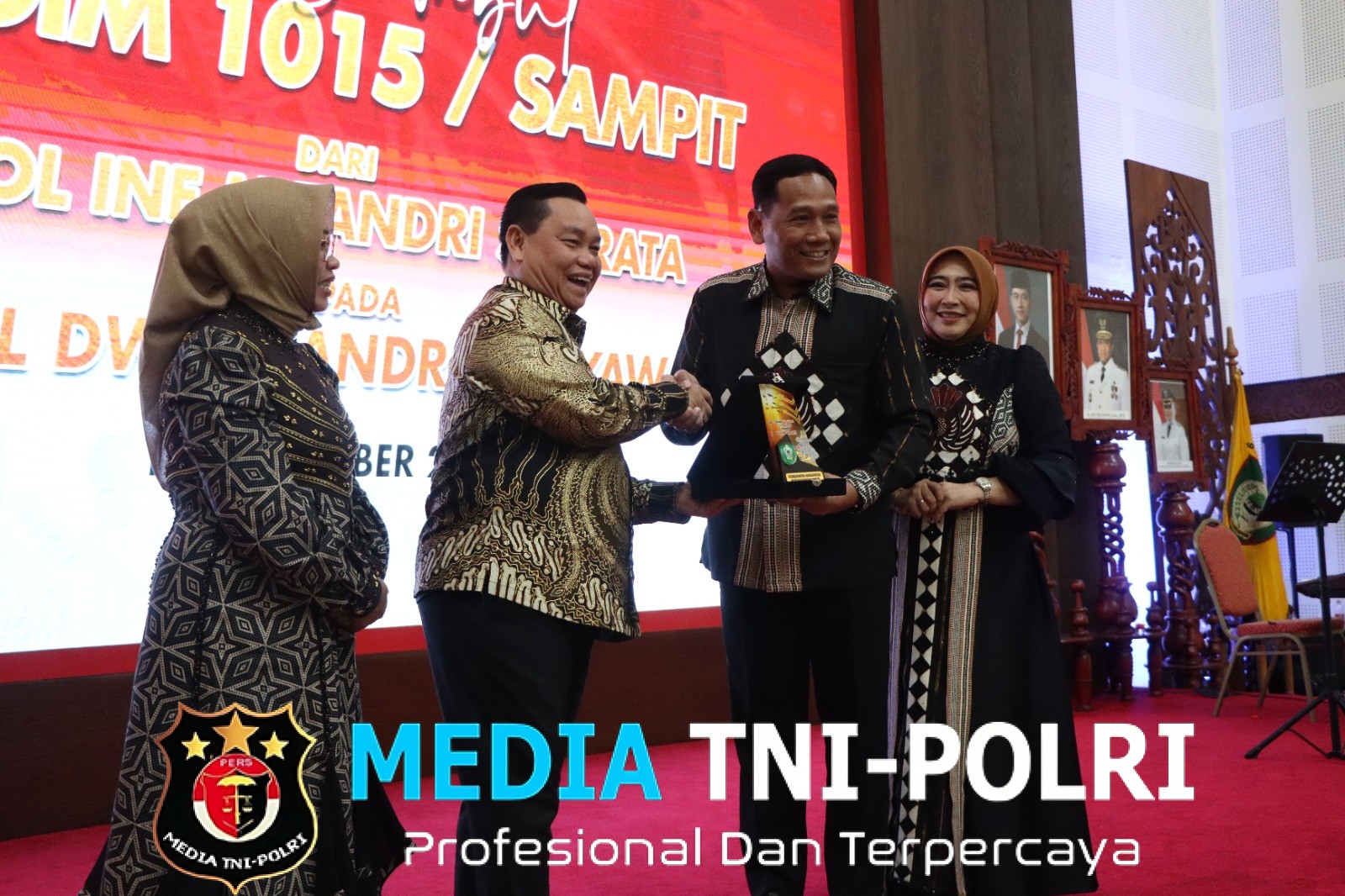 Polres Kotim Mengikuti Kegiatan Pisah Sambut Dandim 1015 Sampit