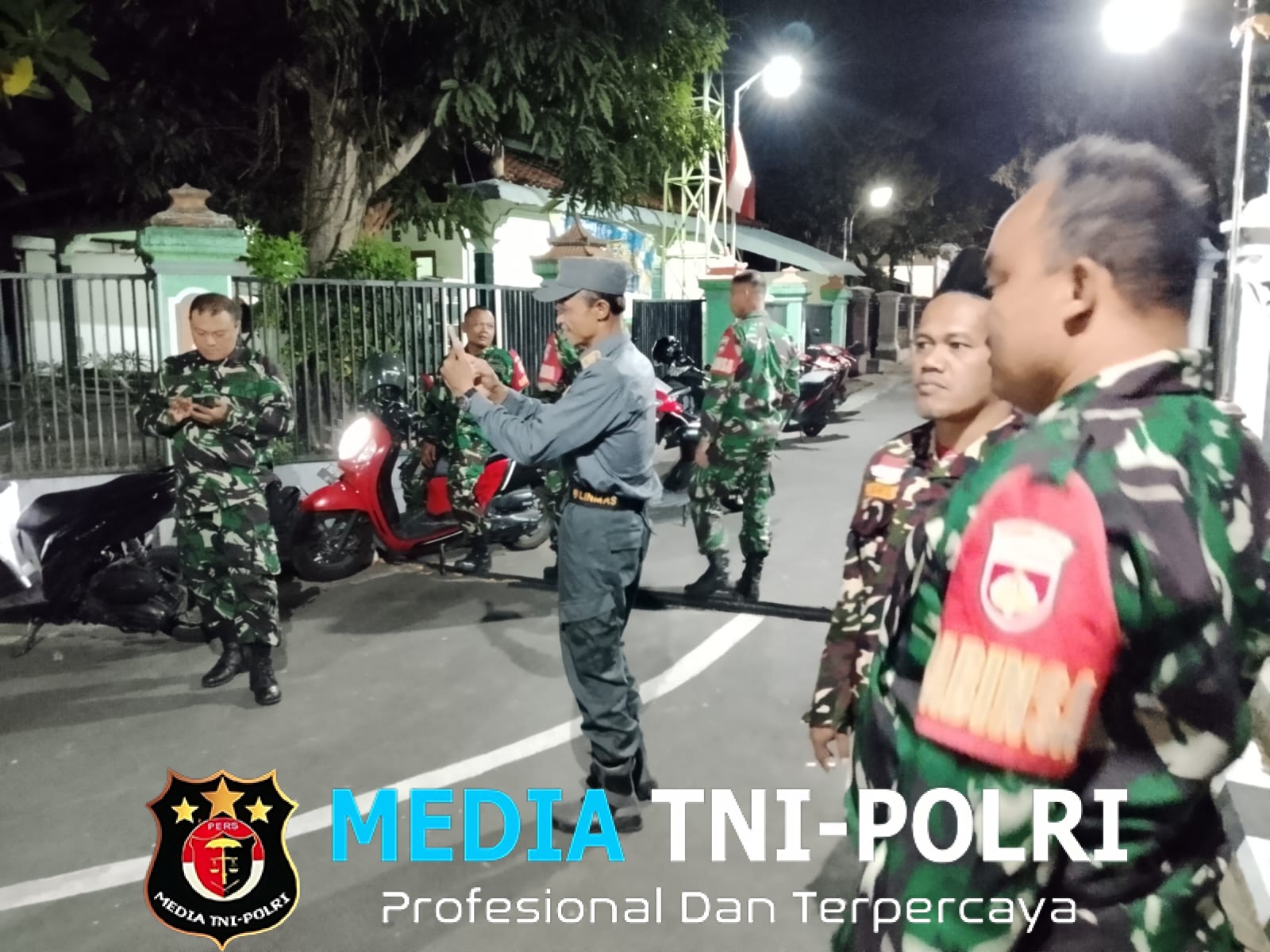 Patroli Sinergi TNI, Linmas, dan Banser Jaga Kondusifitas Wilayah Boyolali