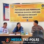 Polsek Meranti Ikuti Kegiatan Pertemuan dan Pembinaan Program Bangga Kencana Kecamatan Meranti Tahun 2025
