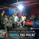 Demi Keamanan Wilayah Binaan Gencar Laksanakan Patroli dan Komunikasi Sosial Malam Hari di Wilayah Koramil 420-03/Pauh