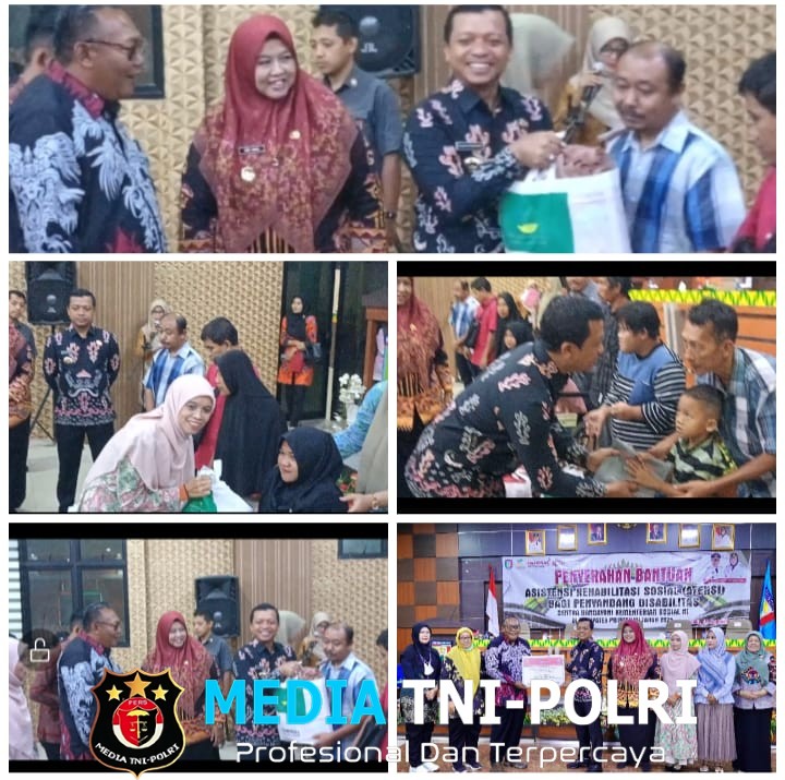 Para Penyandang Disabilitas di Kabupaten Pringsewu Dapat Bantuan ATENSI dari Kementerian Sosial RI