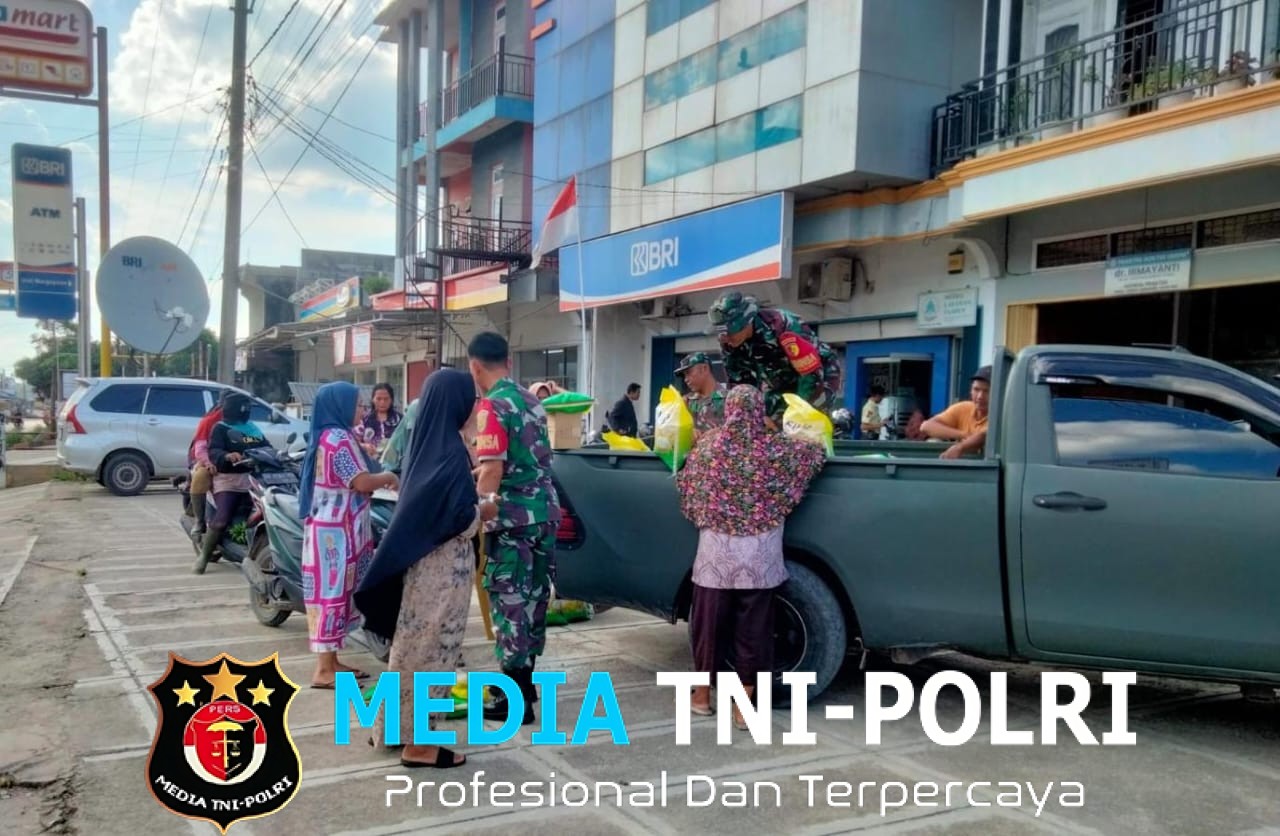 Koramil 420-08/Tabir Gelar Gerakan Pangan Murah 1 Ton Beras SPHP Disalurkan ke Masyarakat