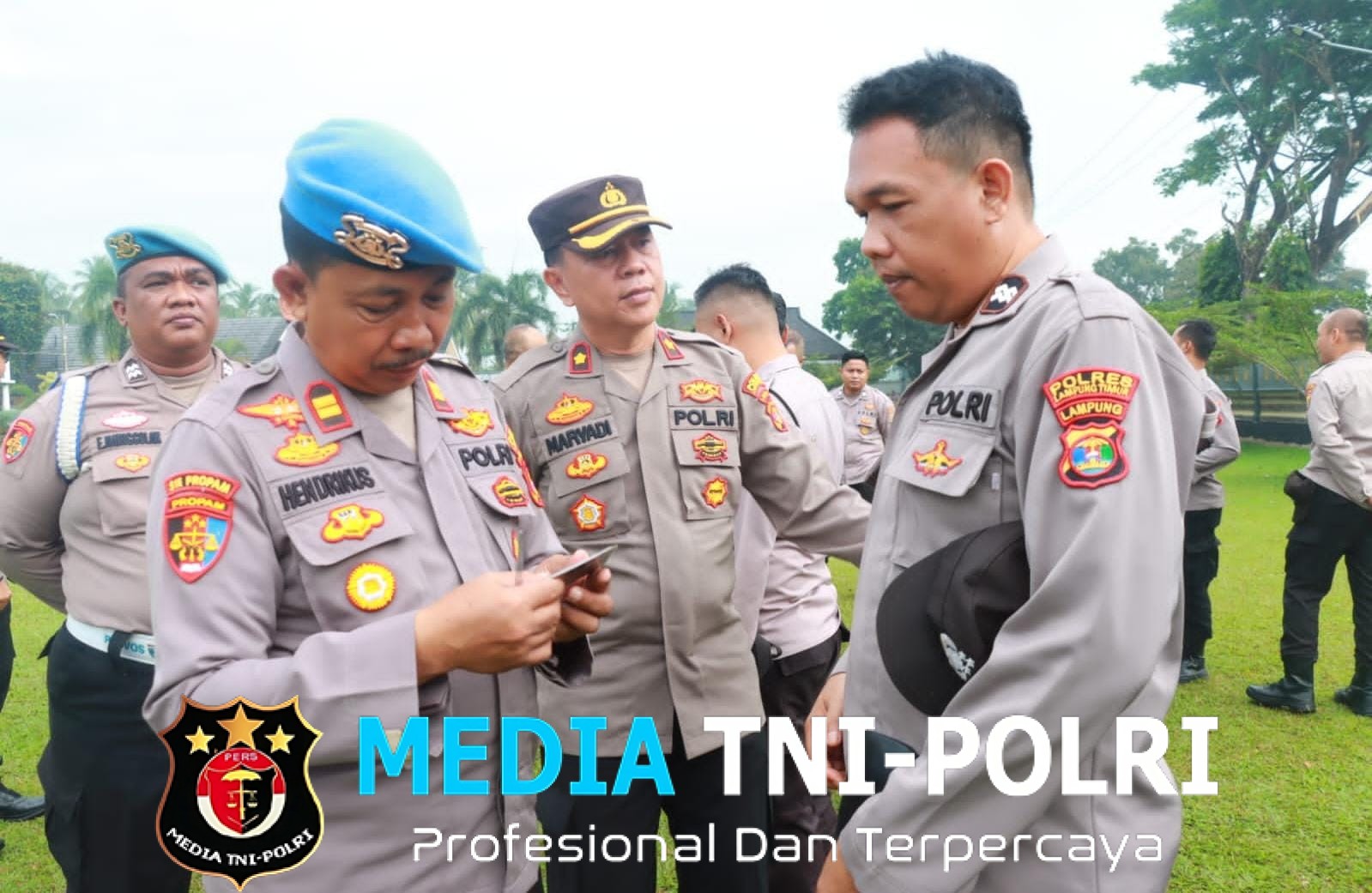 Si Propam Polres Lampung Timur Gelar Gaktiplin Usai Apel Pagi