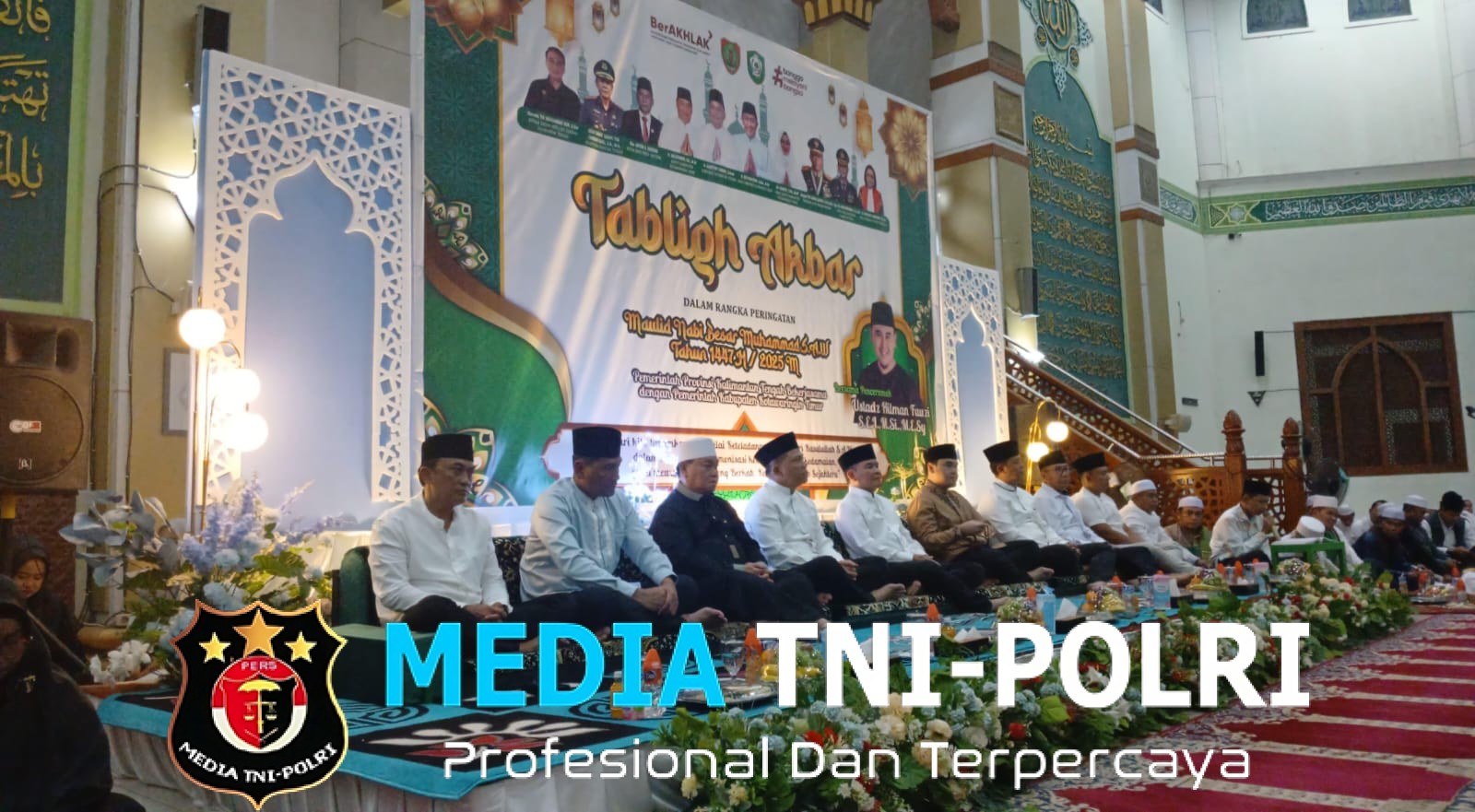 Komandan Kodim 1015/Sampit Bersama Komandan Korem 102/Pjg Dampingi Pangdam XXII/Tambun Bungai Hadiri Tablig Akbar