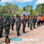 Puluhan Anggota Kodim 1707/Merauke Ikuti Apel Siaga Gabungan Karhutla