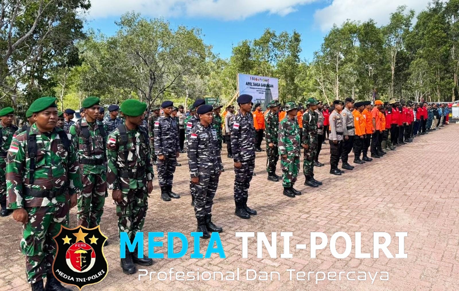 Puluhan Anggota Kodim 1707/Merauke Ikuti Apel Siaga Gabungan Karhutla