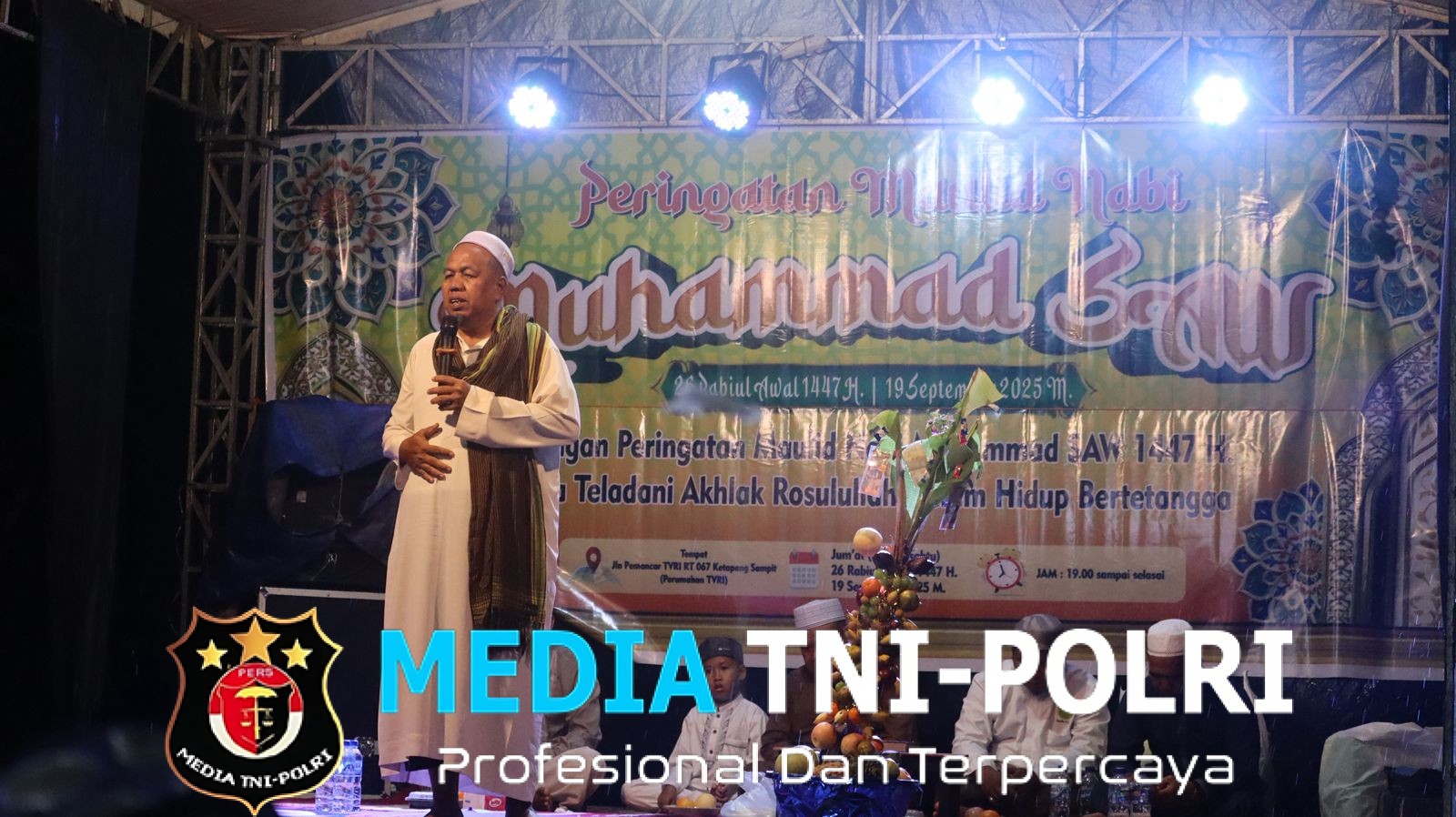 Diguyur Hujan Lebat, Peringatan Maulid Nabi di Perum Gang Karya Mandiri dan Gang H.Ibad Sampit Berlangsung Khidmat