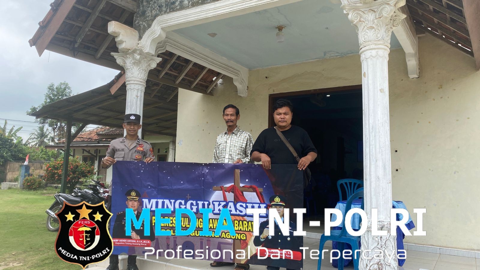 Polsek Gunung Agung, Laksanakan Pengamanan Ibadah Gereja Minggu Kasih Gereja GKMI Tiyuh Tunas Jaya