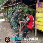 Satgas Yonif 123/Rajawali Gelar Binter dan Pemeriksaan Kesehatan di Kampung Emete, Distrik Obaa