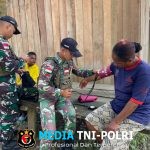 Satgas Yonif 131/Brajasakti Gelar Pelayanan Kesehatan di Perbatasan Papua