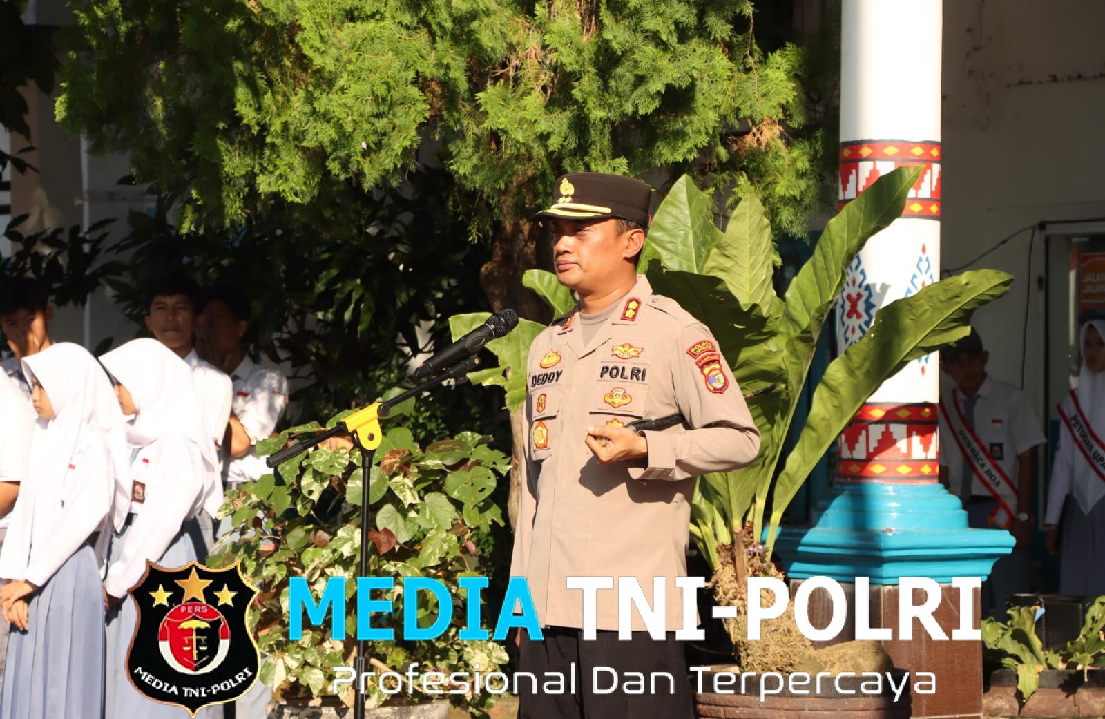 Jadi Pembina Upacara Disekolah, Kapolres Lampung Utara Ingatkan Bahaya Kenakalan Remaja