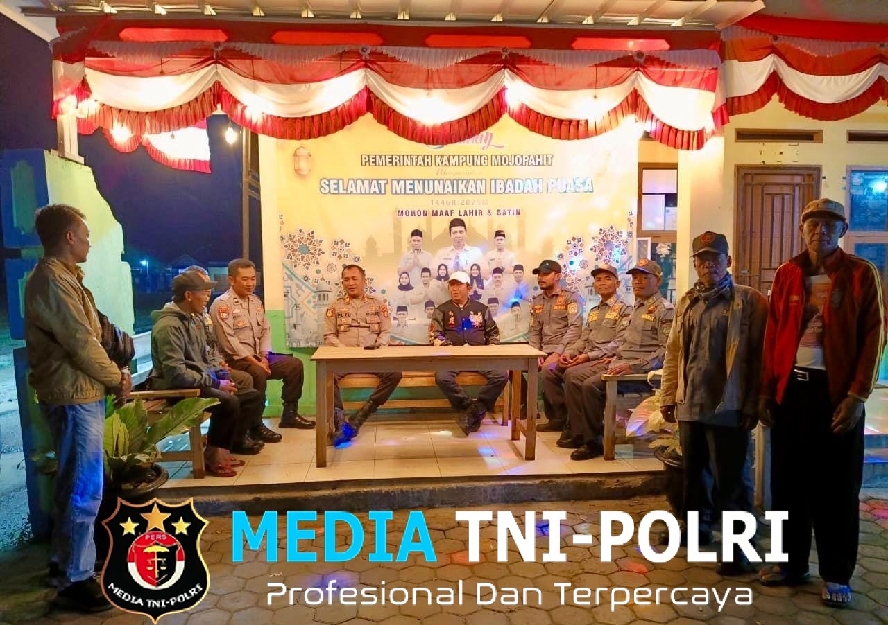 Cek Siskamling, Kapolsek Punggur Ajak Warga Jaga Kamtibmas Bersama