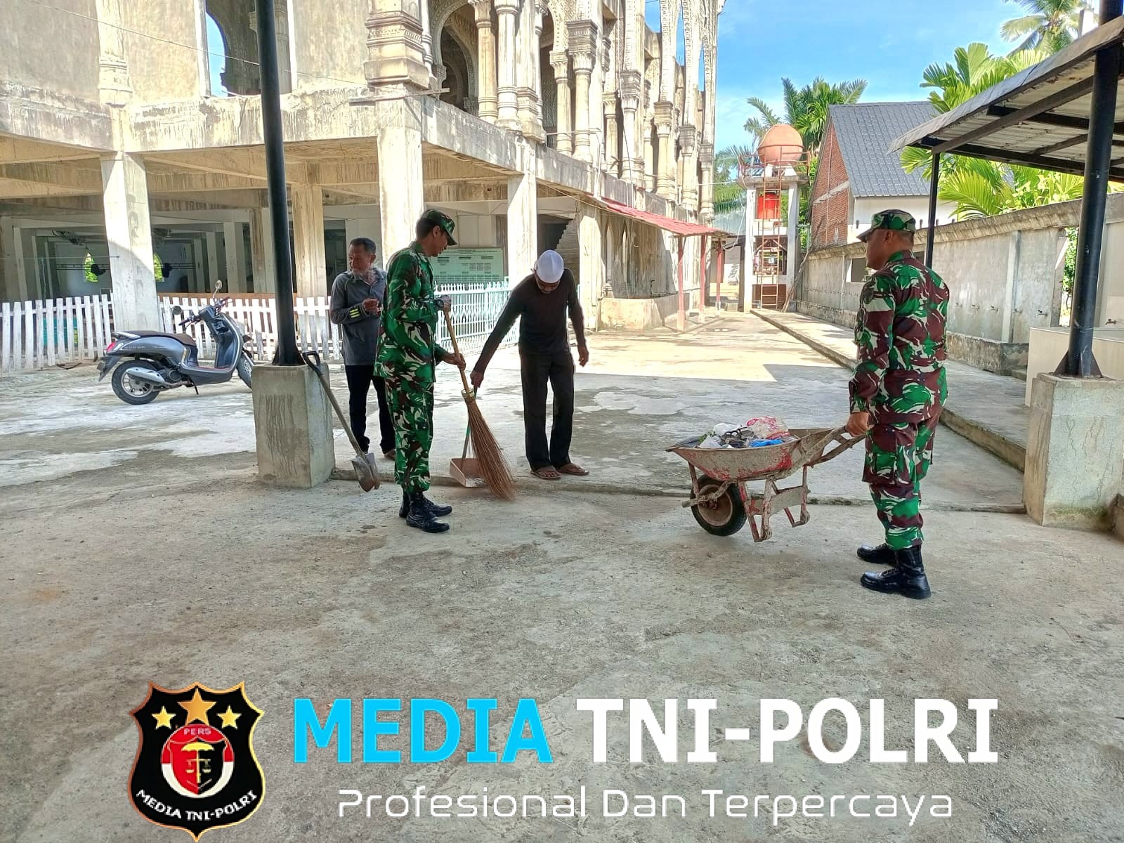 Perajurit Kodim 0103/Aceh Utara Semangat Latihan Pencak Silat Militer
