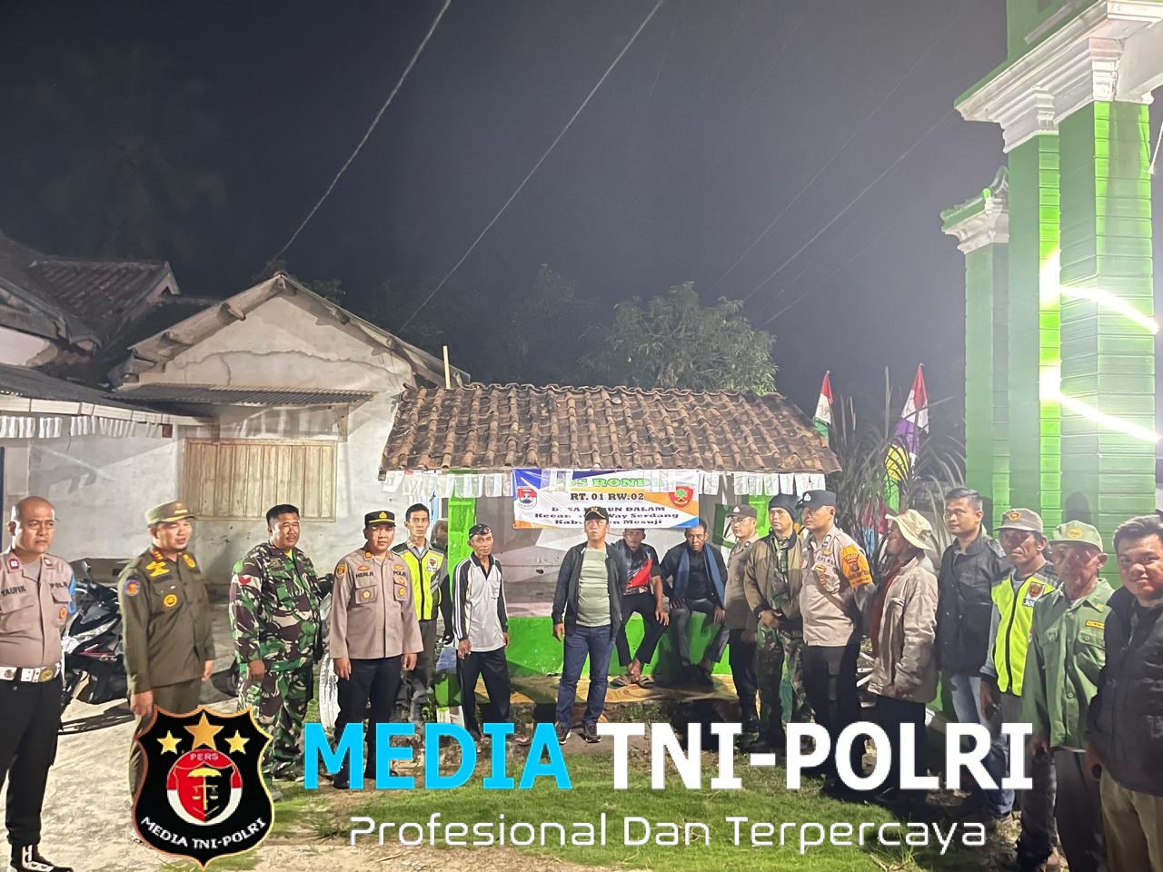 Polsek Way Serdang Gelar Patroli Gabungan dalam Rangka Mengecek Keaktifan Ronda Malam