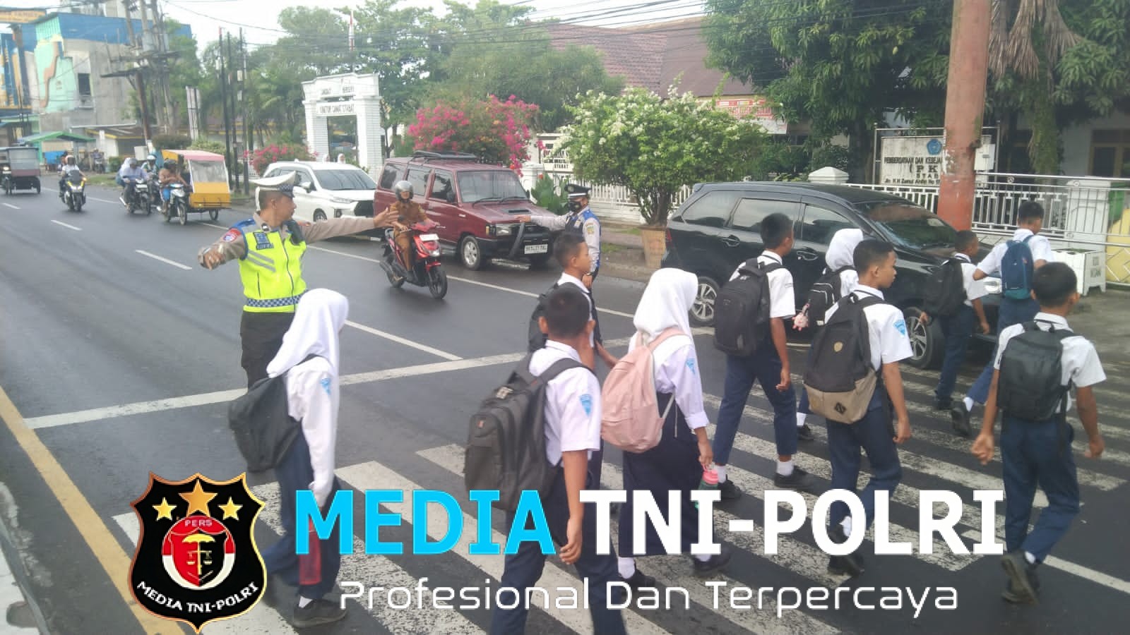 Polres Langkat Tingkatkan Pengaturan Lalu Lintas di Jam Padat Pagi Hari