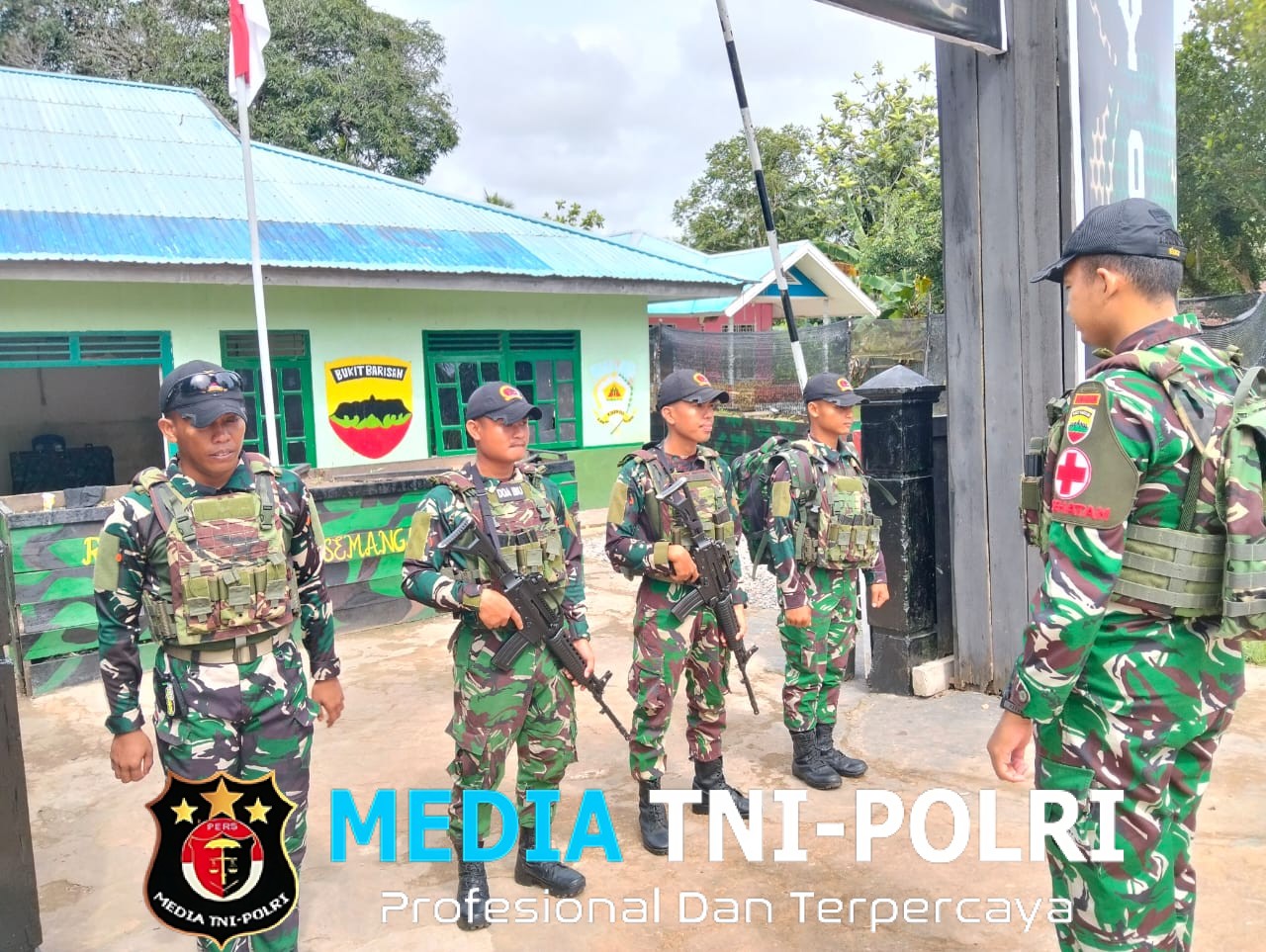 Pos Mur Satgas Yonif 123/Rajawali Melaksanakan Pelayanan Kesehatan Keliling di Kampung Mur Distrik Namboiman Bapai