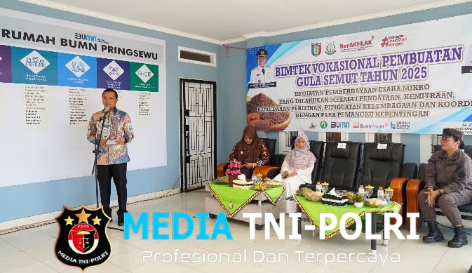 Bupati Pringsewu Riyanto Pamungkas Apresiasi Bimtek Vokasional Pembuatan Gula Semut